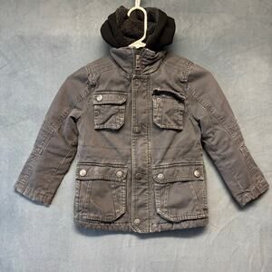 Urban Republic Jacket Fleece Lined Chore Barn Coat Hooded Boys Trucker Outdoors